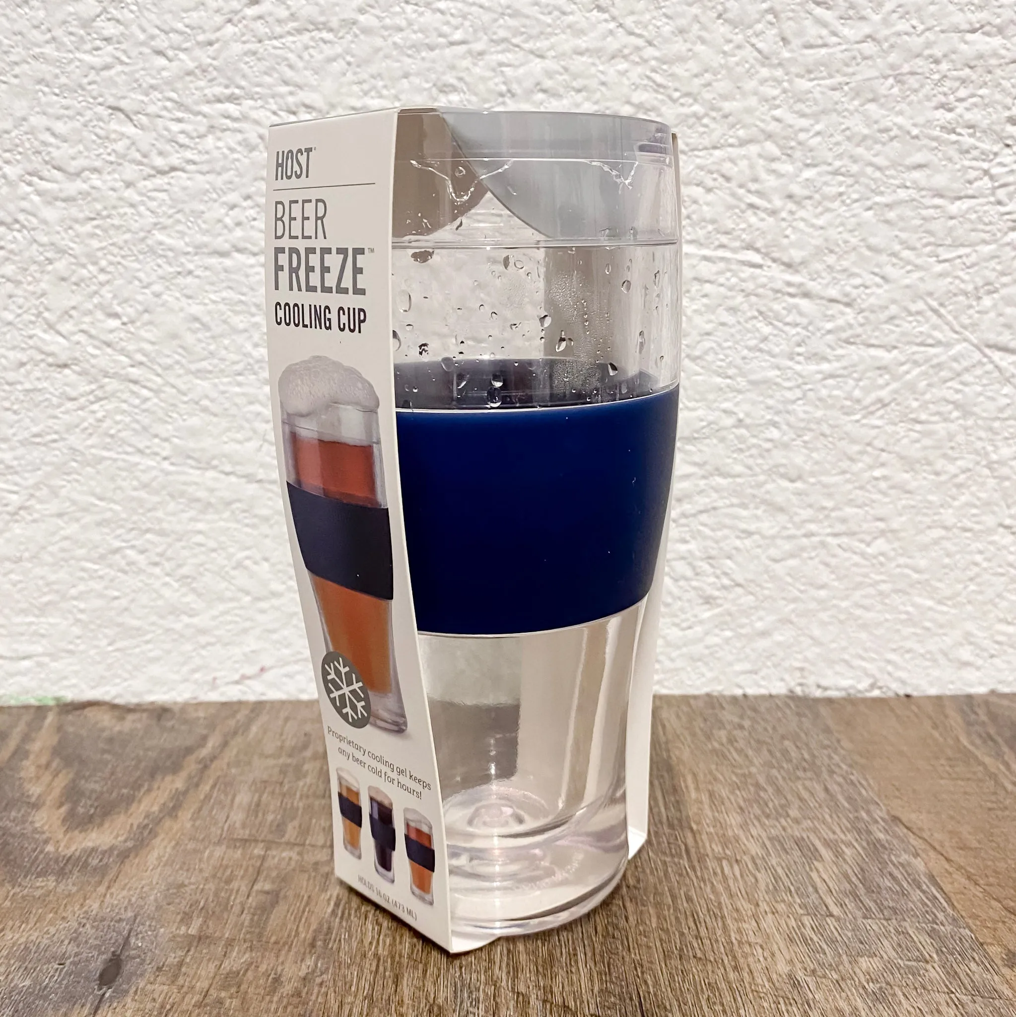 HOST Beer Freeze Pint Glass in Navy