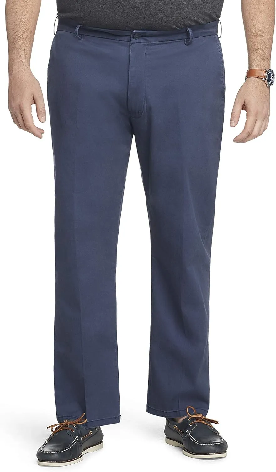 IZOD Men's Saltwater Stretch Flat Front Fit Chino Pant