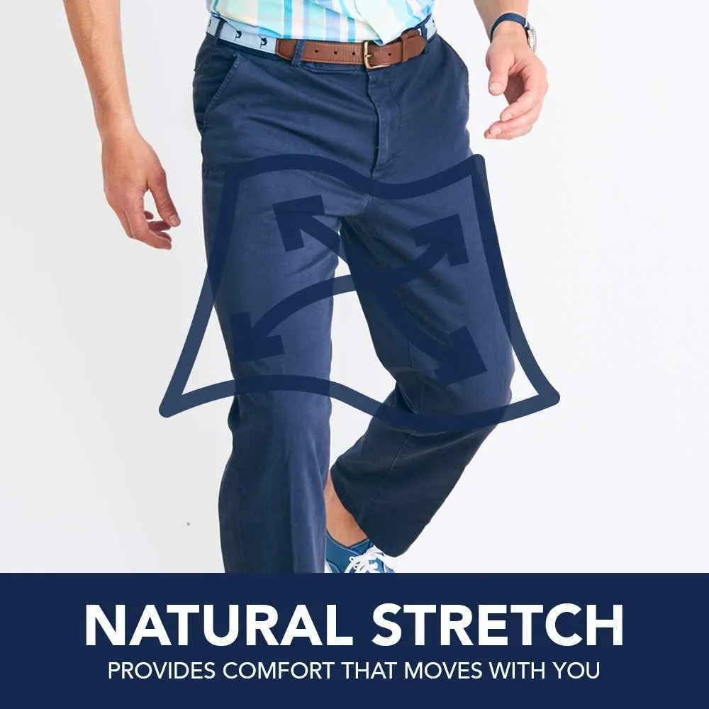IZOD Men's Saltwater Stretch Flat Front Fit Chino Pant