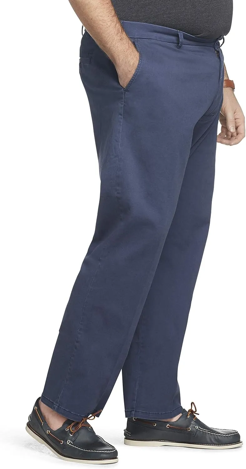 IZOD Men's Saltwater Stretch Flat Front Fit Chino Pant