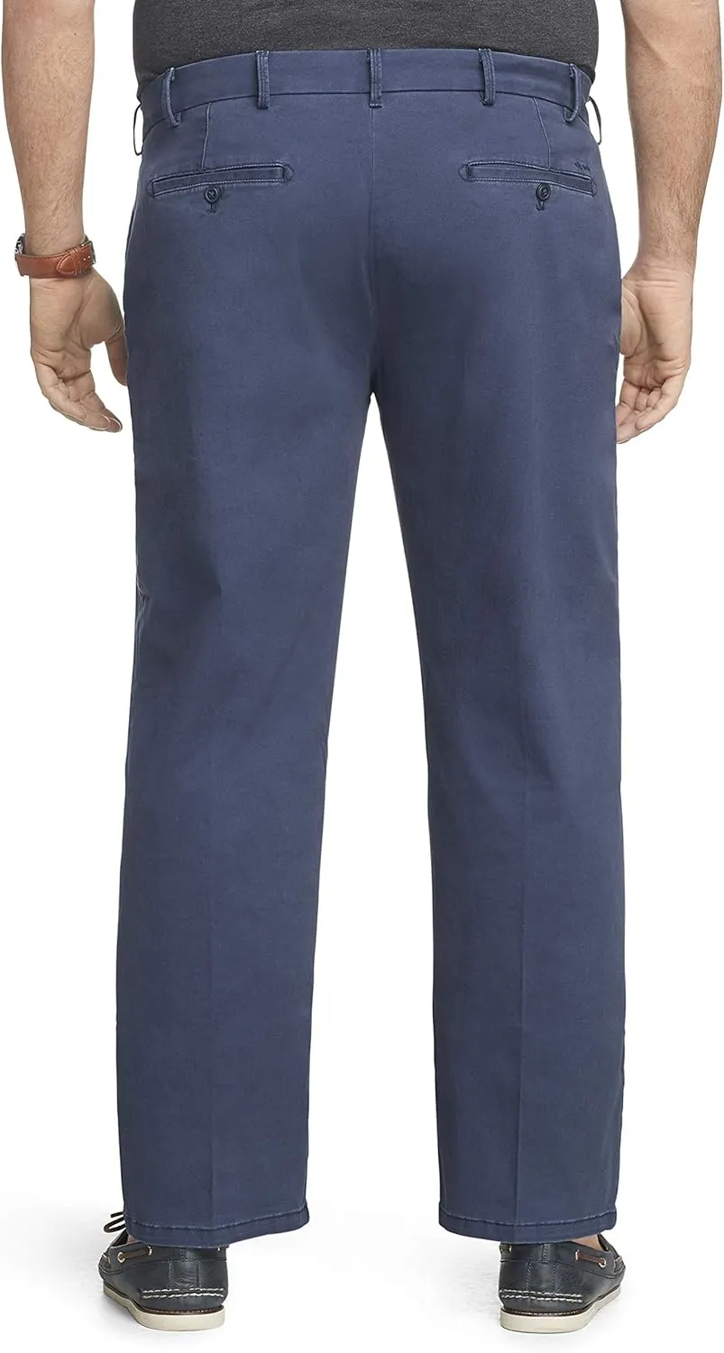 IZOD Men's Saltwater Stretch Flat Front Fit Chino Pant