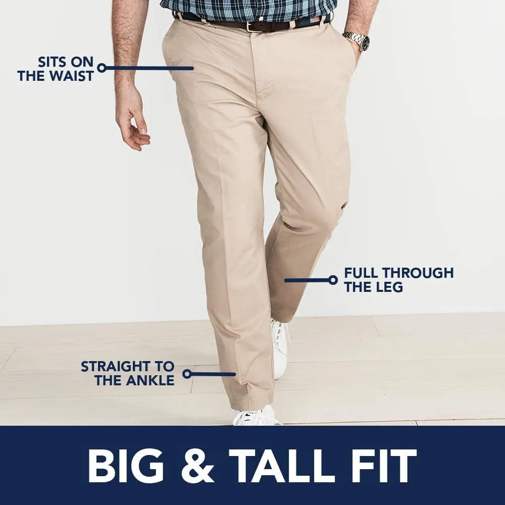IZOD Men's Saltwater Stretch Flat Front Fit Chino Pant