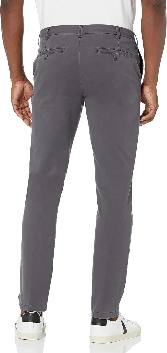 IZOD Men's Saltwater Stretch Flat Front Fit Chino Pant