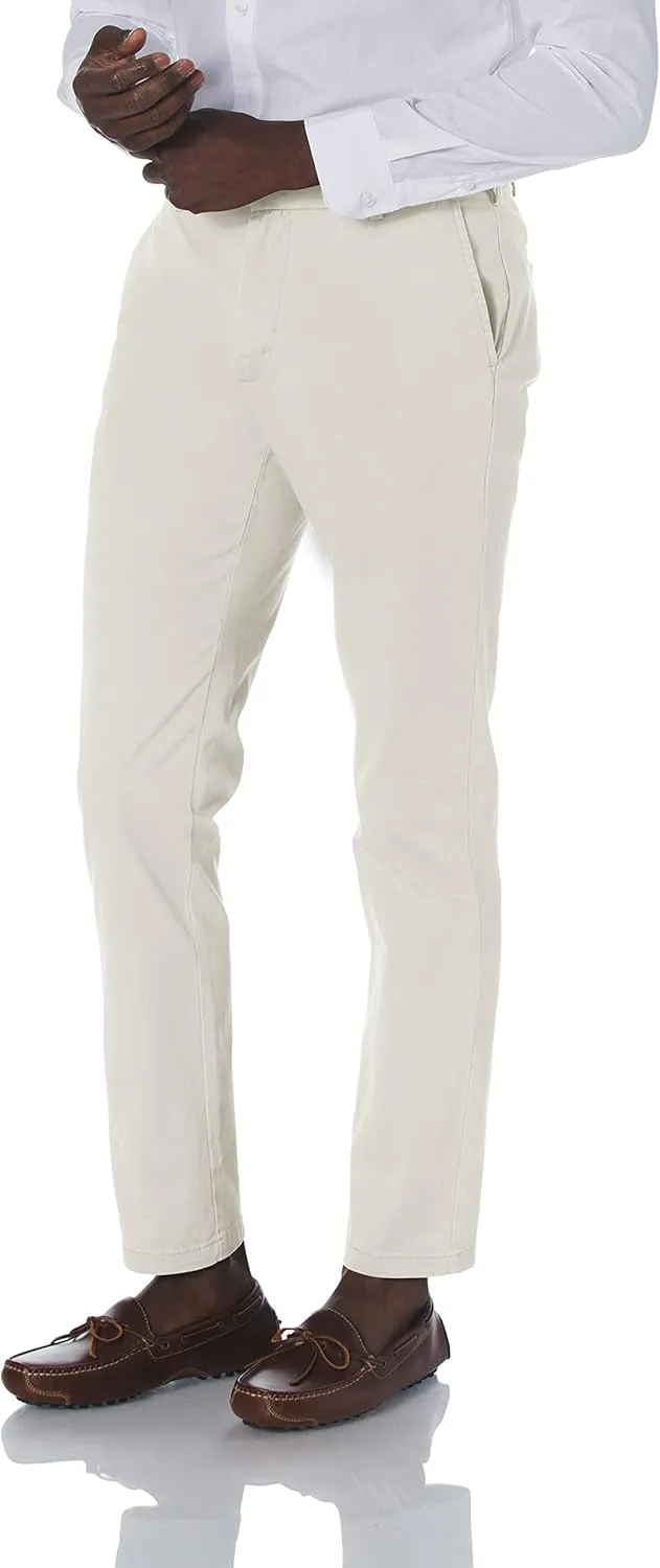 IZOD Men's Saltwater Stretch Flat Front Fit Chino Pant