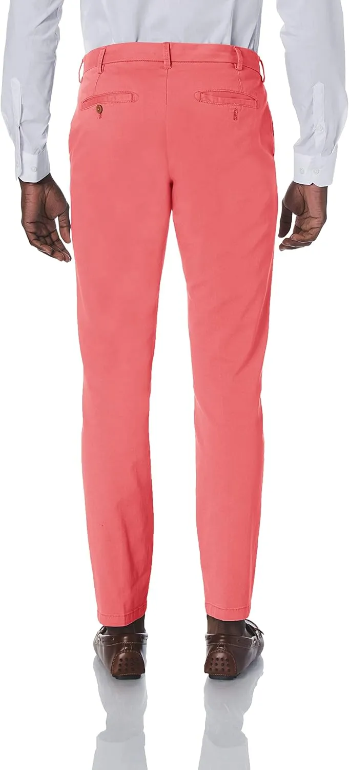 IZOD Men's Saltwater Stretch Flat Front Fit Chino Pant