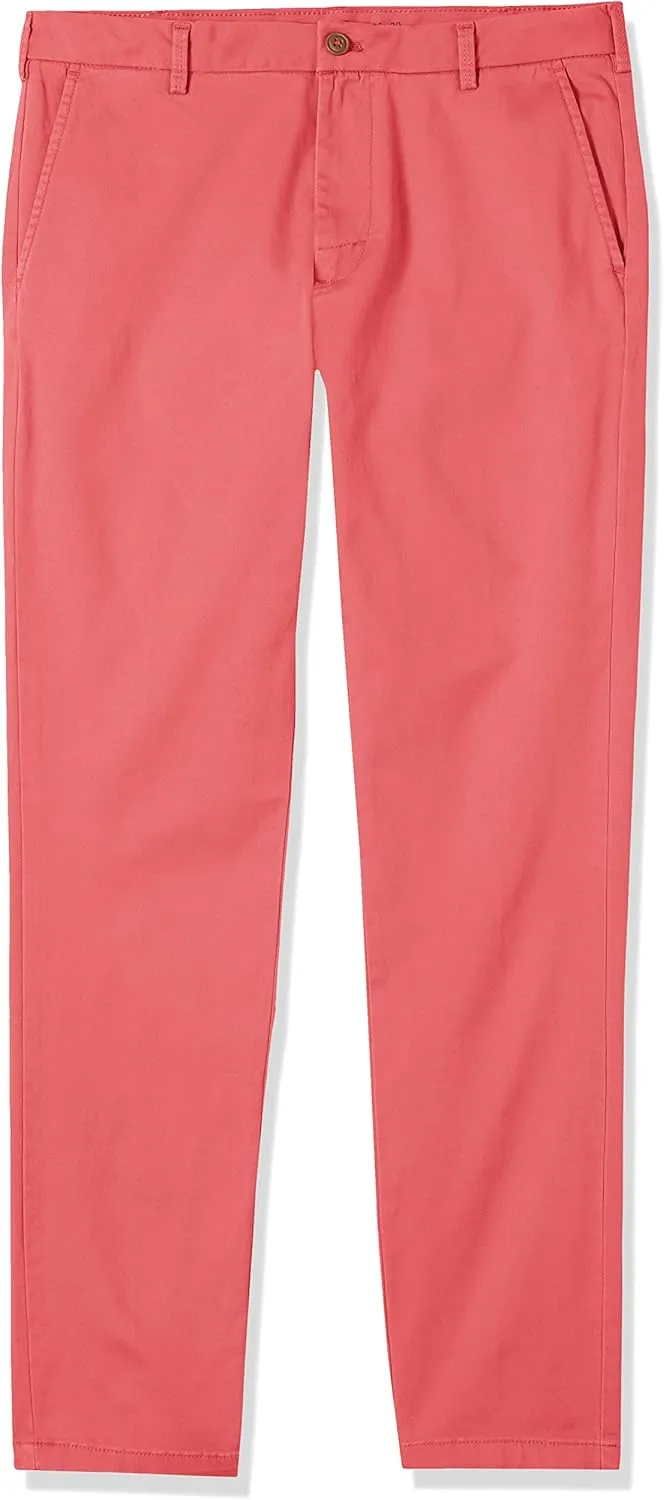 IZOD Men's Saltwater Stretch Flat Front Fit Chino Pant