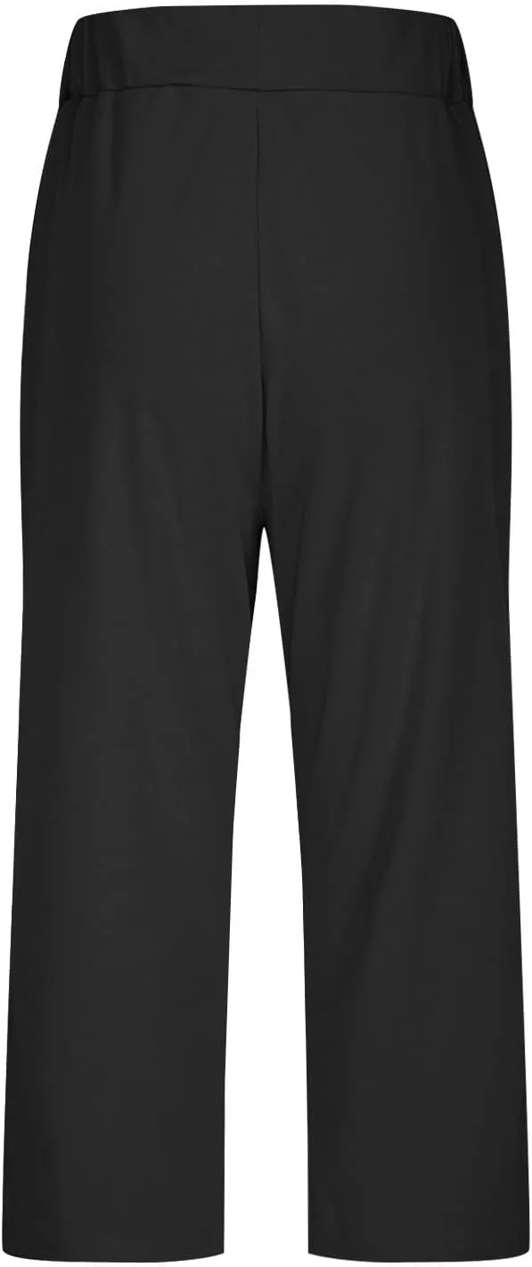 JOAU Yoga Work Pants for Women Capris High Waist Leggings with Pockets Straight Leg Workout Athletic Cropped Trousers