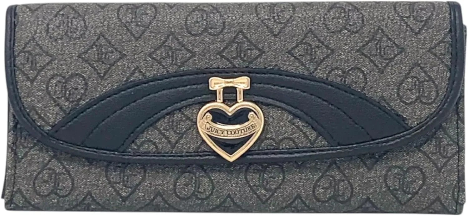 Juicy Couture Womens Single Gusset Flap Clutch
