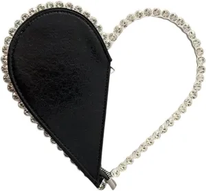 Ladies Evening Clutch Bag, Fashion Heart Rhinestone Clutch for Wedding Party Prom Cocktail Party