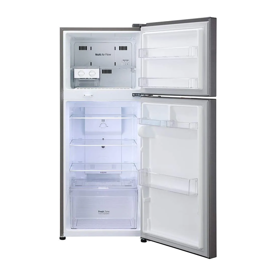 LG GL-N292RDSY 242 L 2 Star Inverter Frost-Free Standard Double Door Refrigerator ( Jet Ice, Dazzle Steel)