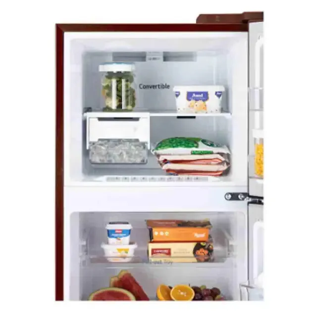 LG GL-S312SRWY 272L 2 Star Frost Free Double Door Refrigerator | Convertible Freezer | Smart Inverter Compressor | Auto Smart Connect | Red Waterlily | Made in India