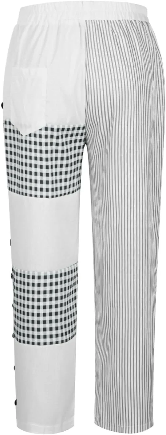 Linen Capri Pants for Women 2025 Plus Size Trendy Striped Spring Summer Pant Casual Elastic Waist Comfy Ankle Trousers