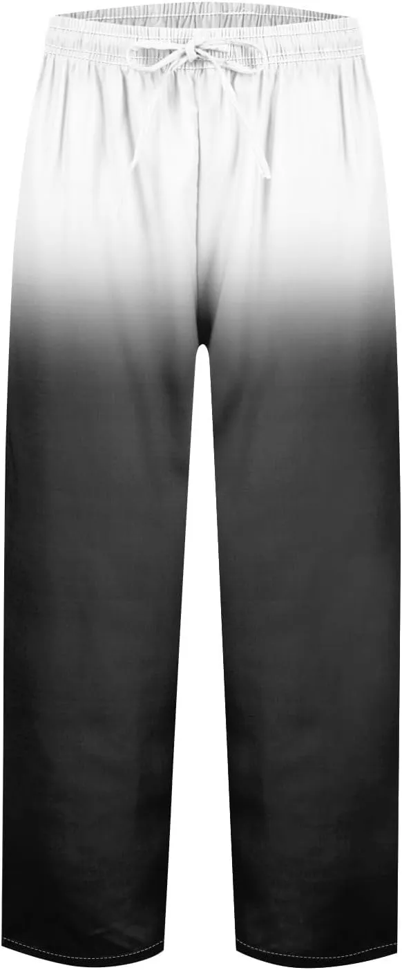 Linen Pants Women Women High Waisted Wide Leg Plus Size Capri Pants Lightweight Capri Trousers S 5XL Capri Pants