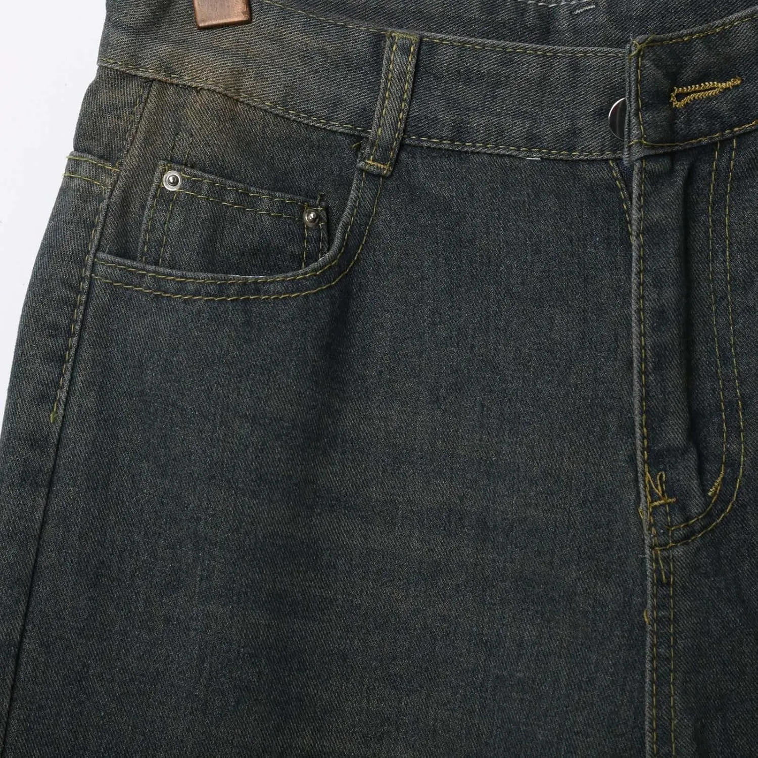 Mens Baggy Denim Jorts Y2K Vintage Loose Fit Hip Hop Jean Shorts Casual Summer Long Jeans Trendy Outfits