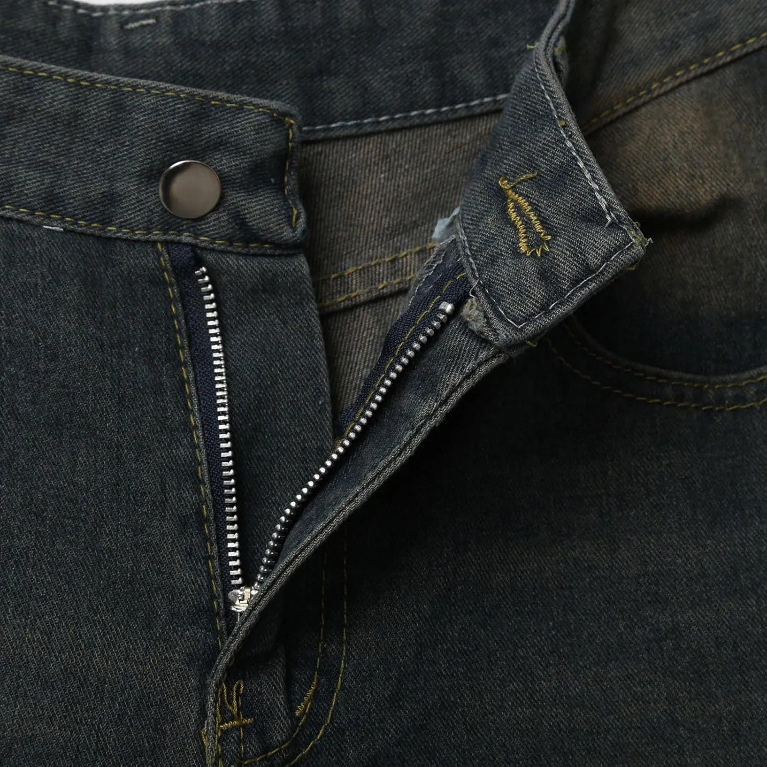 Mens Baggy Denim Jorts Y2K Vintage Loose Fit Hip Hop Jean Shorts Casual Summer Long Jeans Trendy Outfits