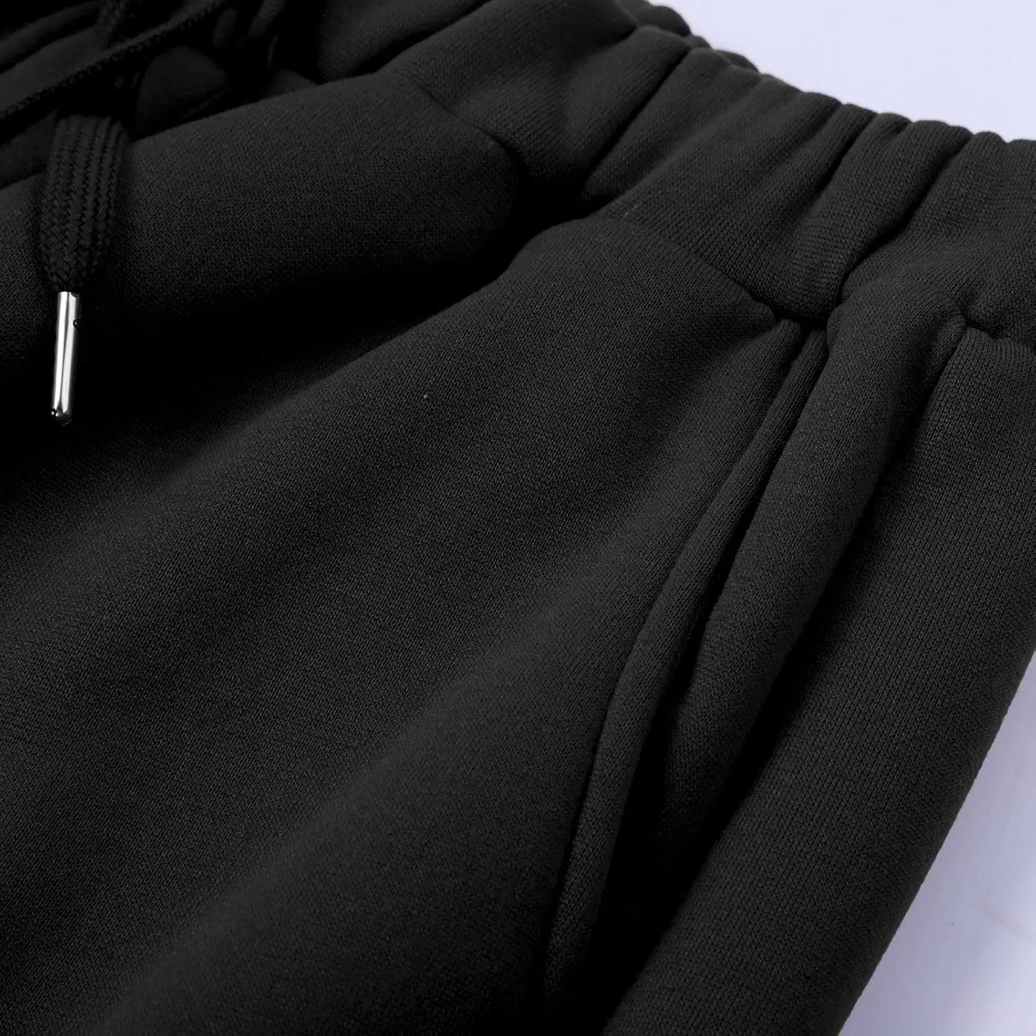Mens Casual Cotton Sweatpants Solid Color Joggers Lounge Athletic Gym Pants Hiking Hunting Work Trousers