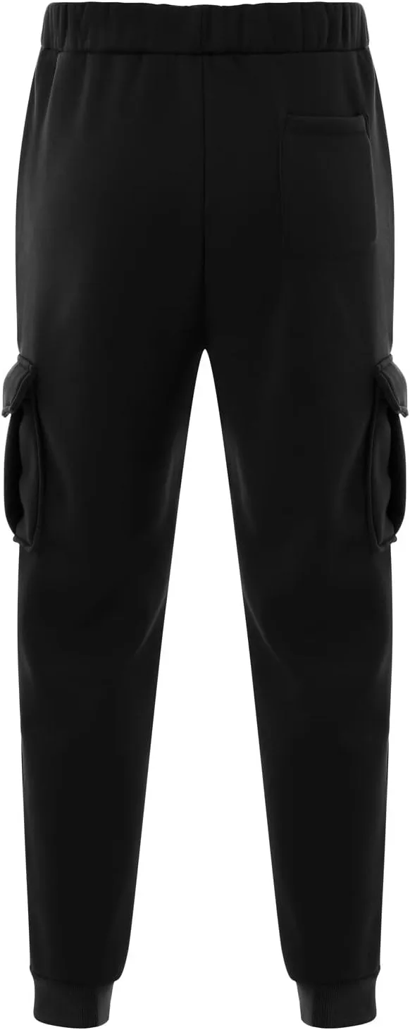Mens Casual Cotton Sweatpants Solid Color Joggers Lounge Athletic Gym Pants Hiking Hunting Work Trousers