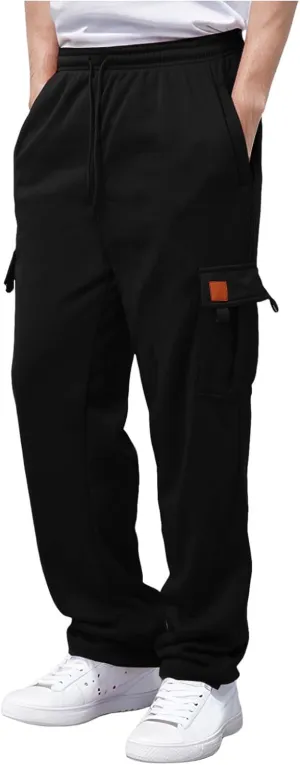 Men's Fashion Casual Cargo Pants Athletic Pants Joggers Outdoor Hiking Work Pants with Multi Pockets Sweatpants