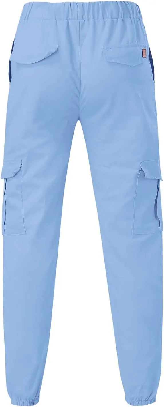 MenS Pants Casual Cotton Cargo Pants for Men Legging Joggers Athletic Pants Stitching Line Outdoor Hiking Trousers