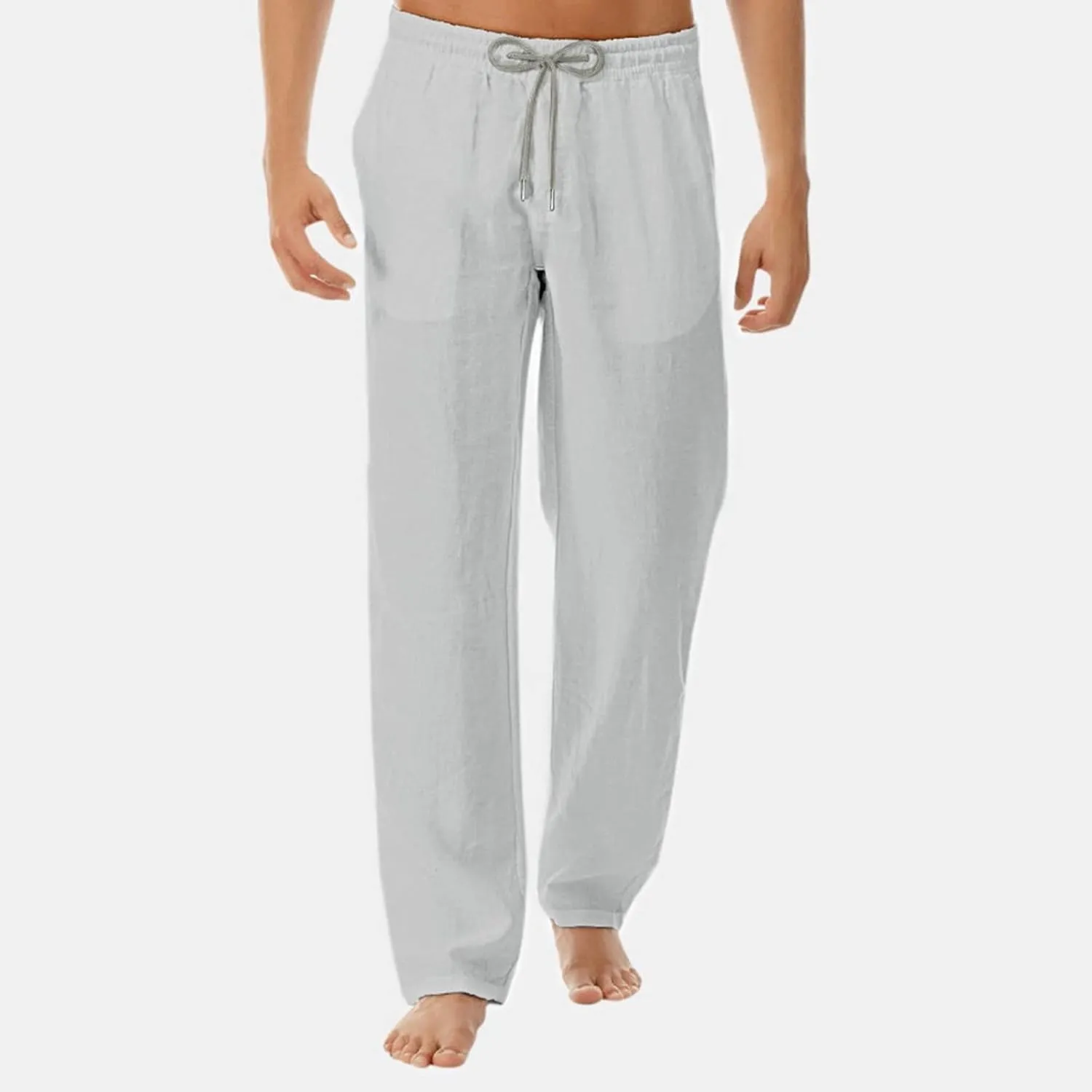 Mens Summer Lightweight Sweatpants Loose Fit Drawstring Joggers Outdoor Hiking Sports Trousers Casual Pants for Men