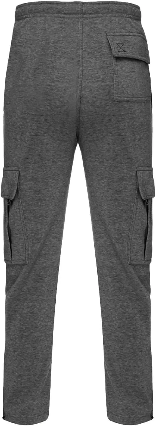 Men's Sweatpants Drawstring Sports Trousers Sport Pants Gym Joggers for Men Yoga Pants Loose Fleece Sweatpants