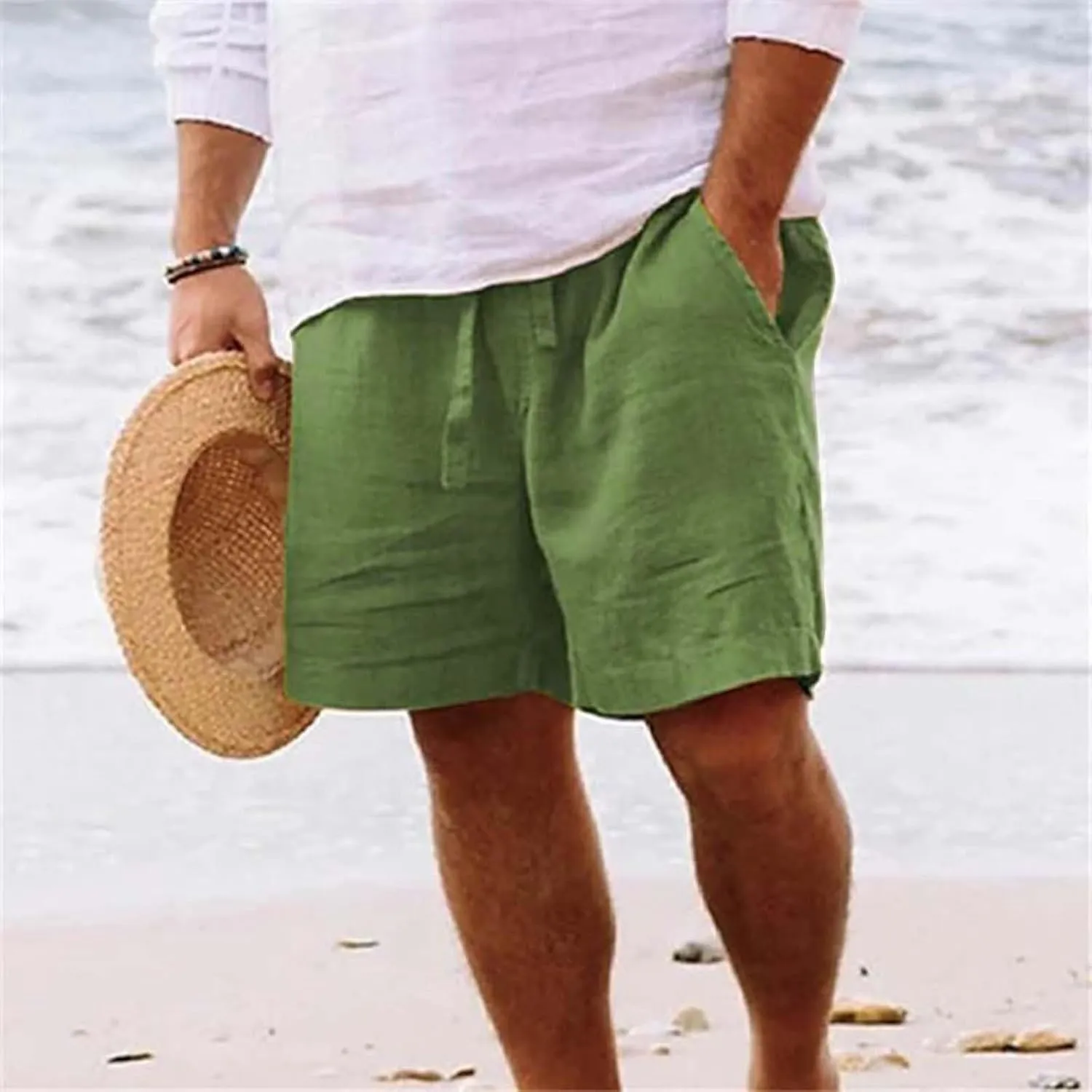 Mens Swim Trunks Motion Cargo Quick Dry Activewear Featuring Drawstring Design and Pockets for Athletic Running Short