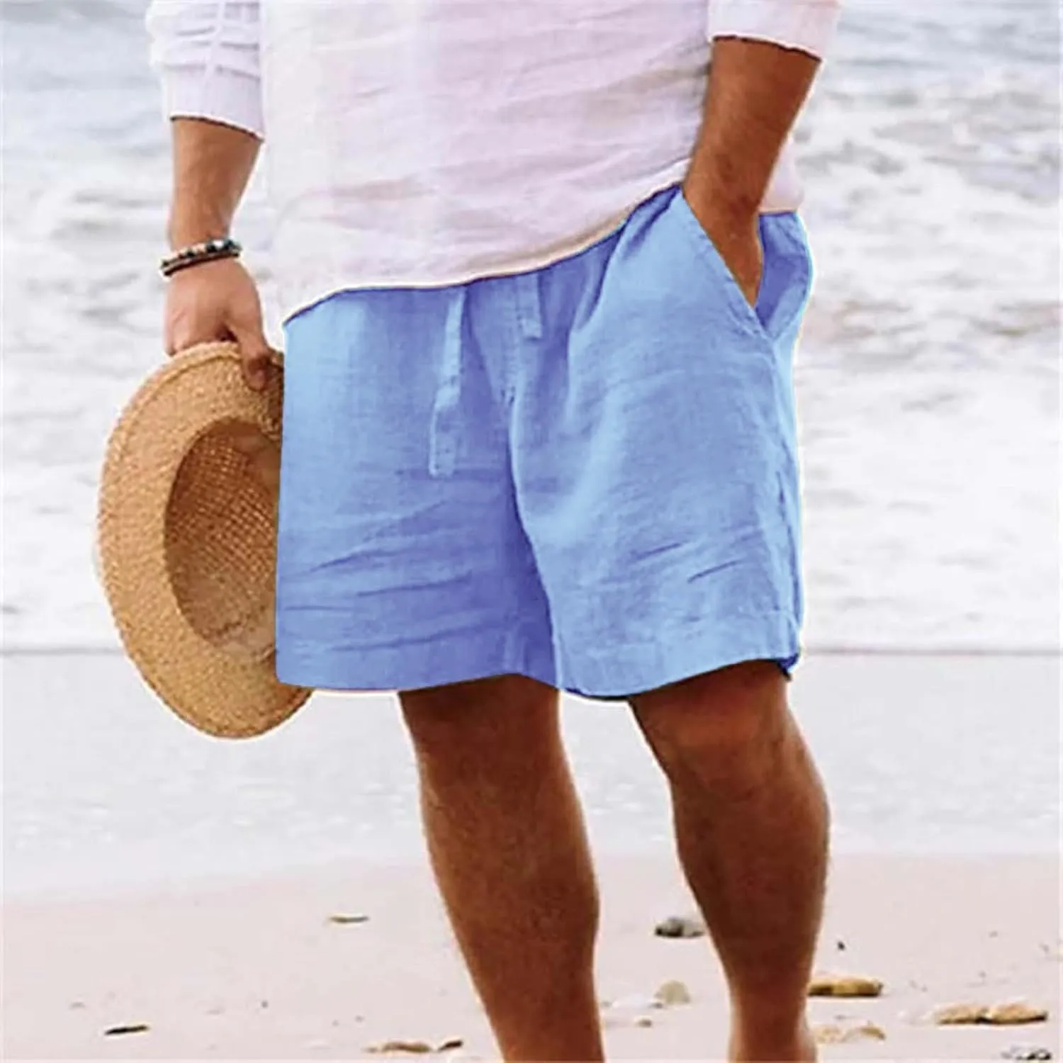 Mens Swim Trunks Motion Cargo Quick Dry Activewear Featuring Drawstring Design and Pockets for Athletic Running Short