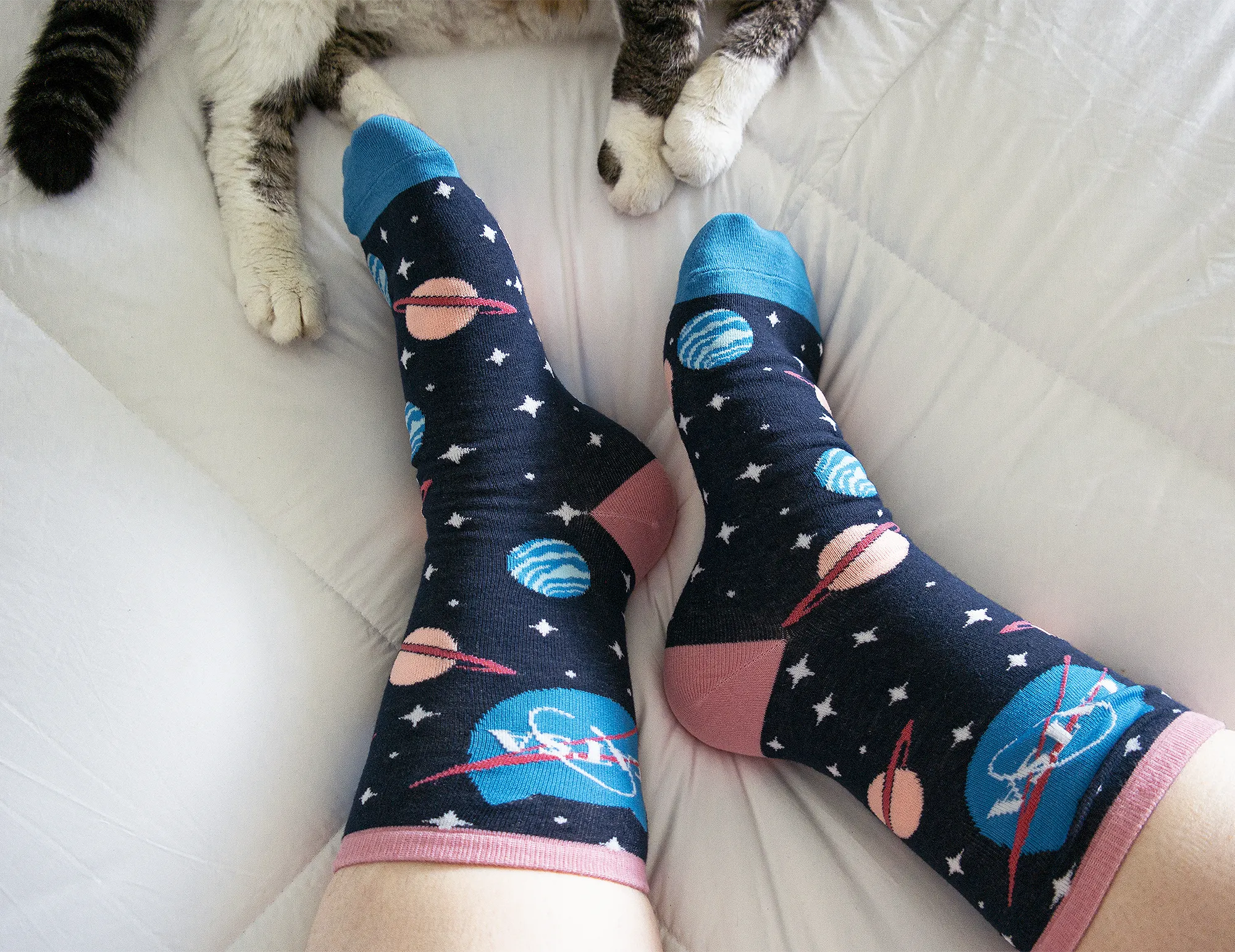 Mix & Match Meowter Space Cat Socks (3-Pack)