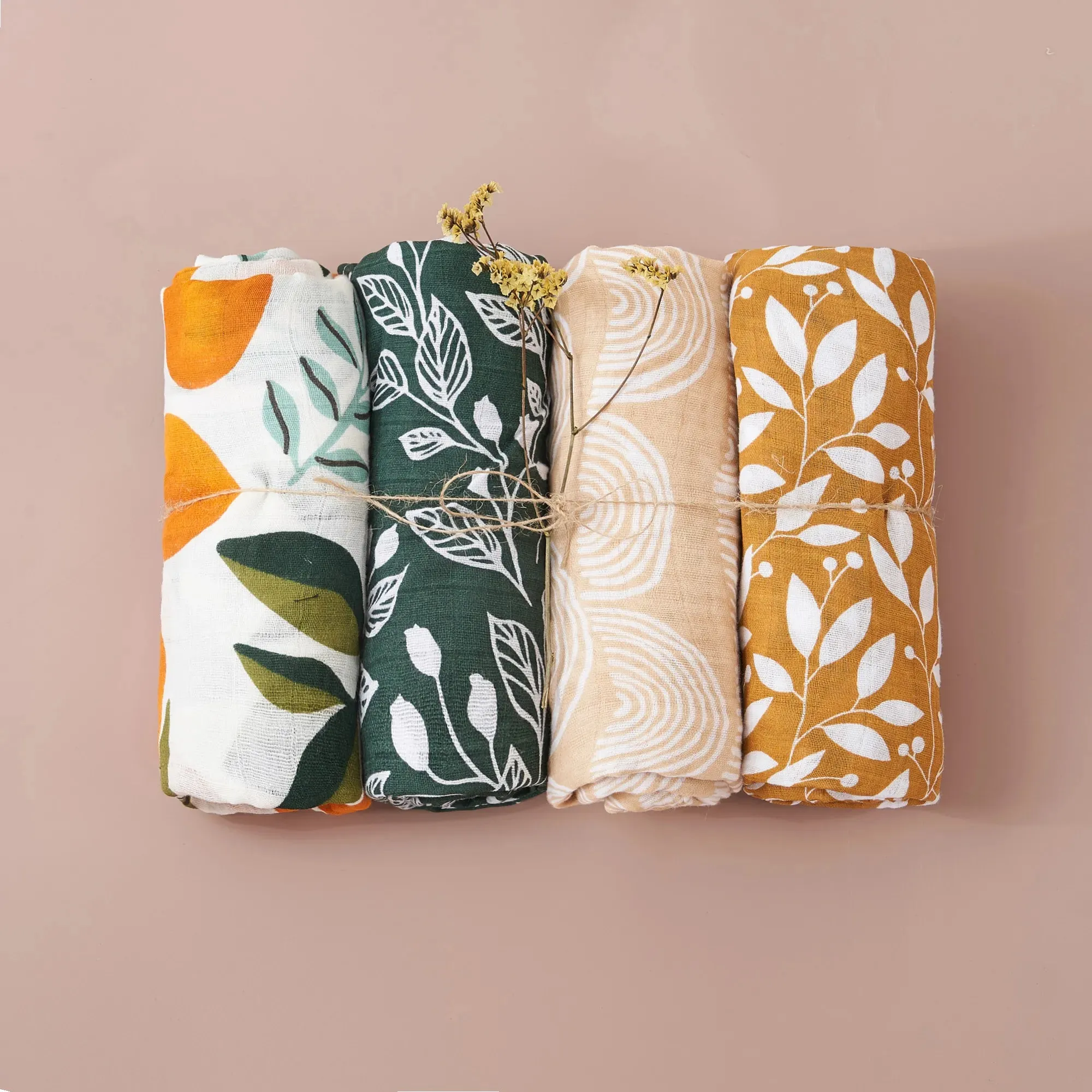 Muslin Swaddle Blanket Set