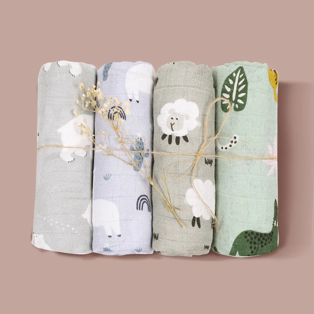 Muslin Swaddle Blanket Set