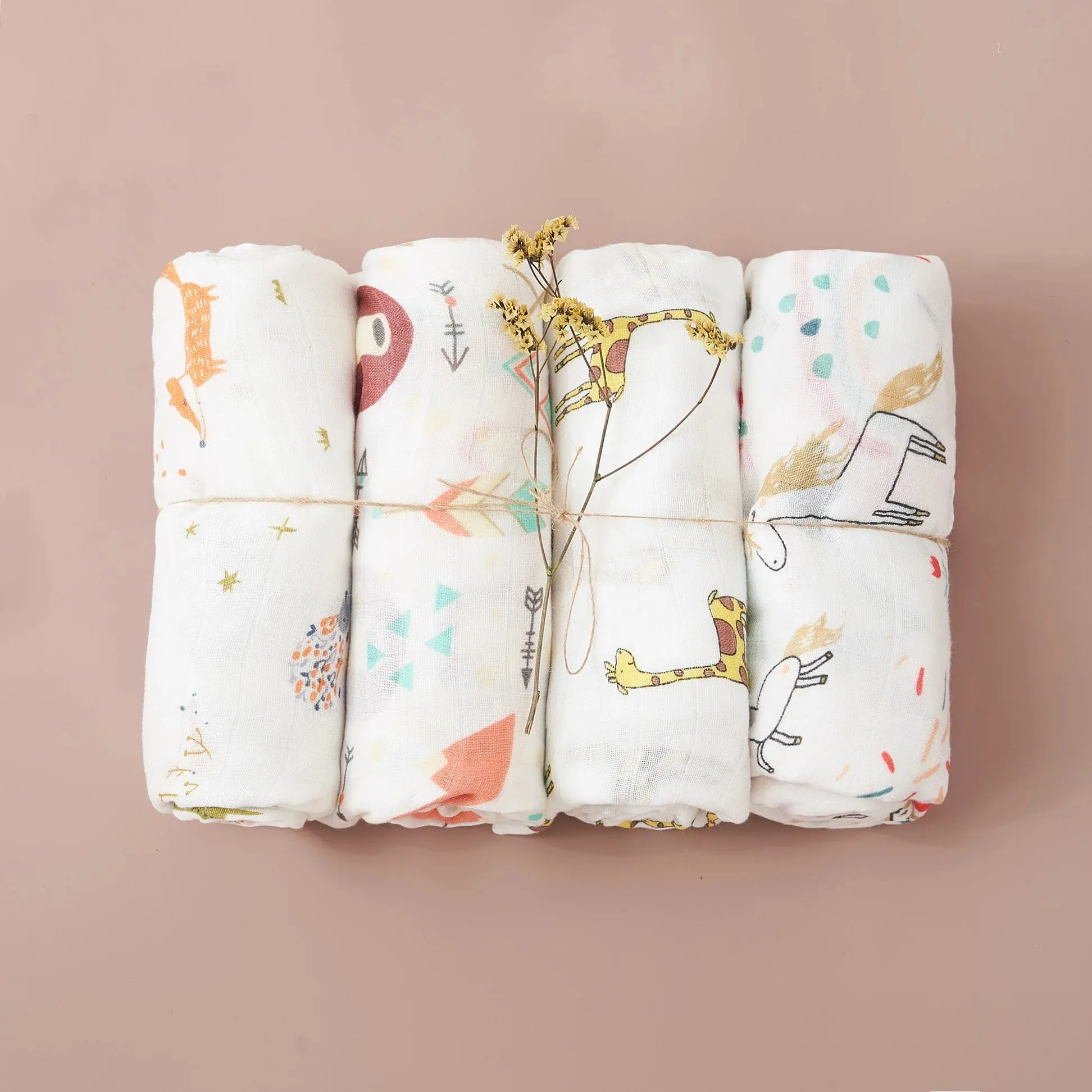 Muslin Swaddle Blanket Set
