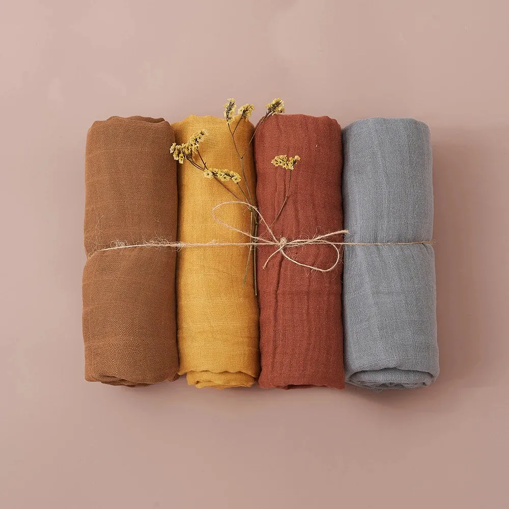 Muslin Swaddle Blanket Set