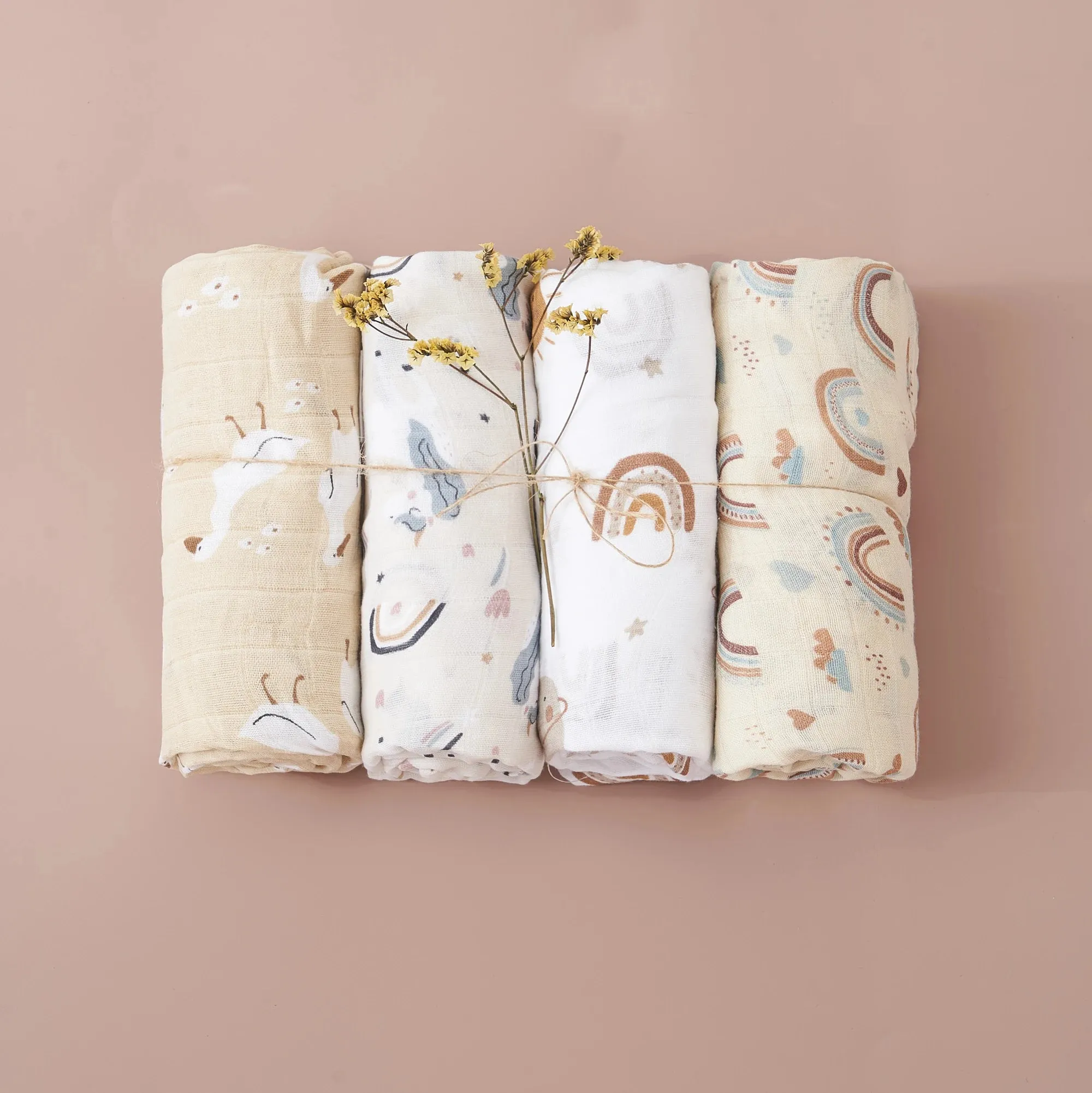 Muslin Swaddle Blanket Set