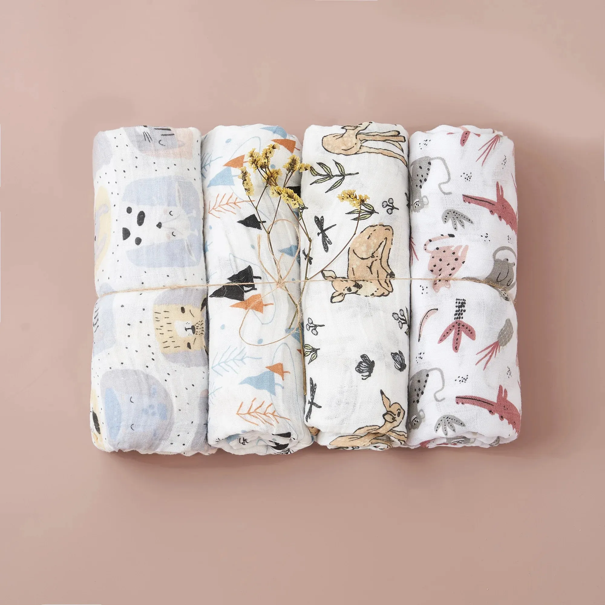 Muslin Swaddle Blanket Set