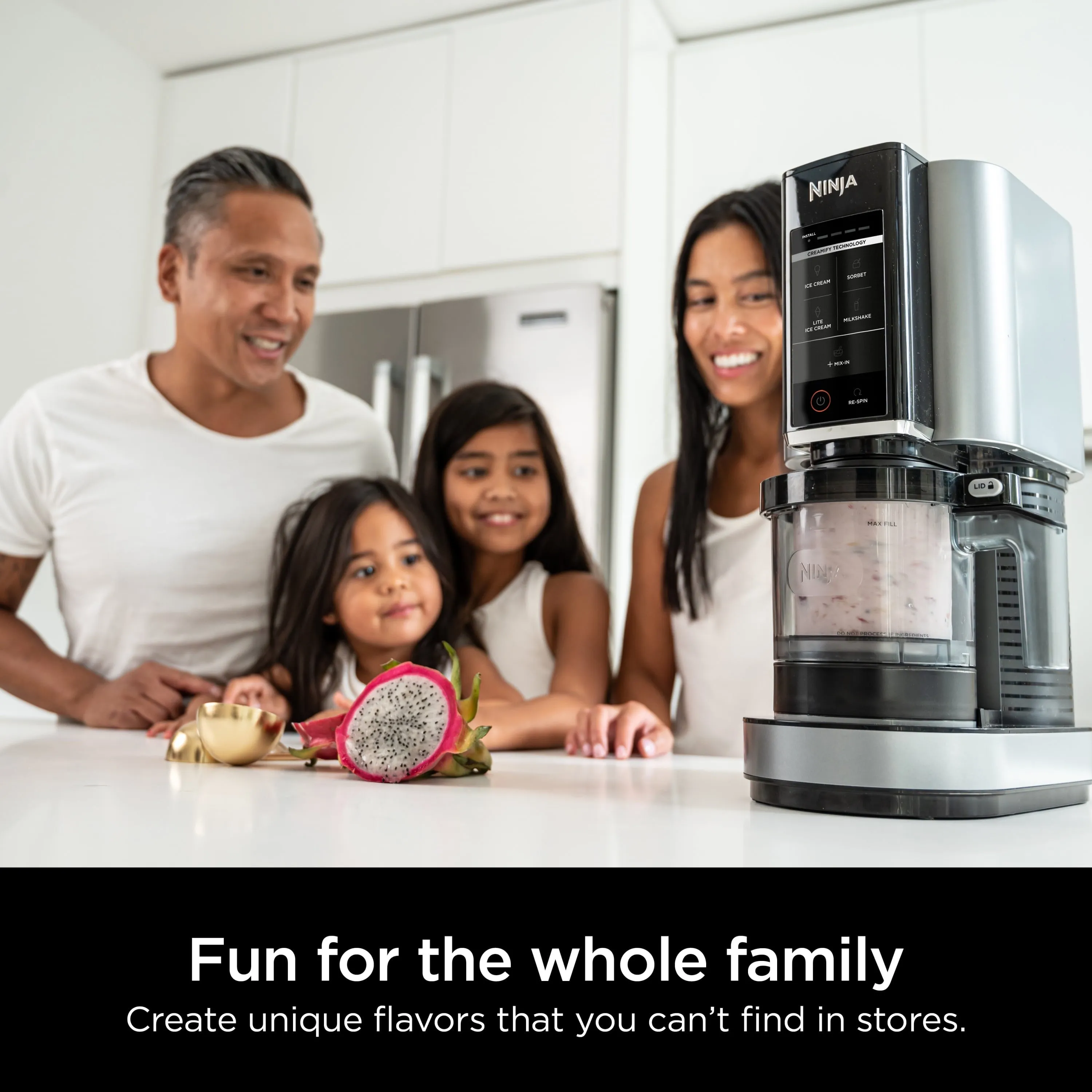 Ninja CREAMi, Ice Cream Maker, 5 One-Touch Programs, (2) 16oz. Pints with Storage Lids, NC300