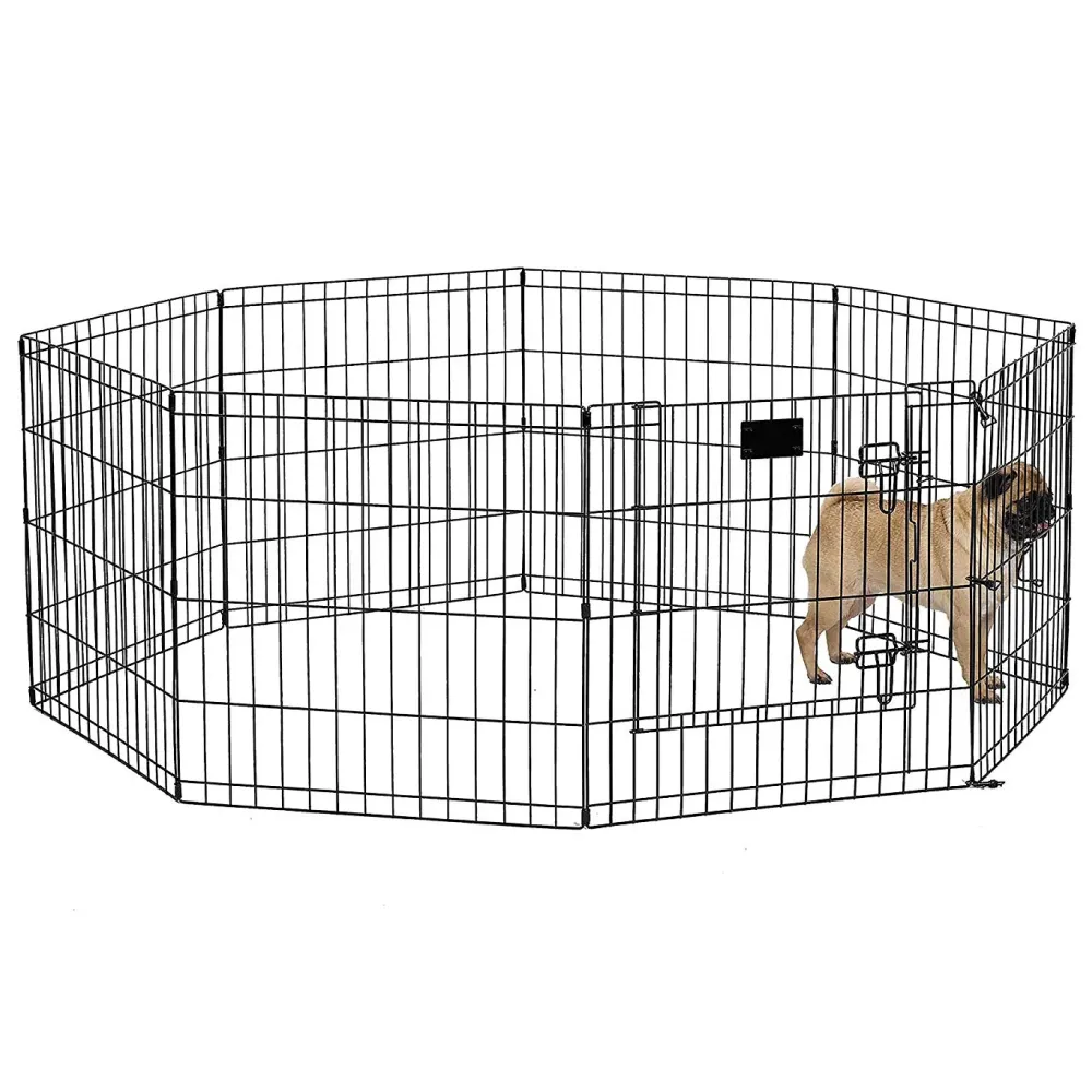 NutraPet High Lightweight Exercise Pen for Dogs and Cats (Black)