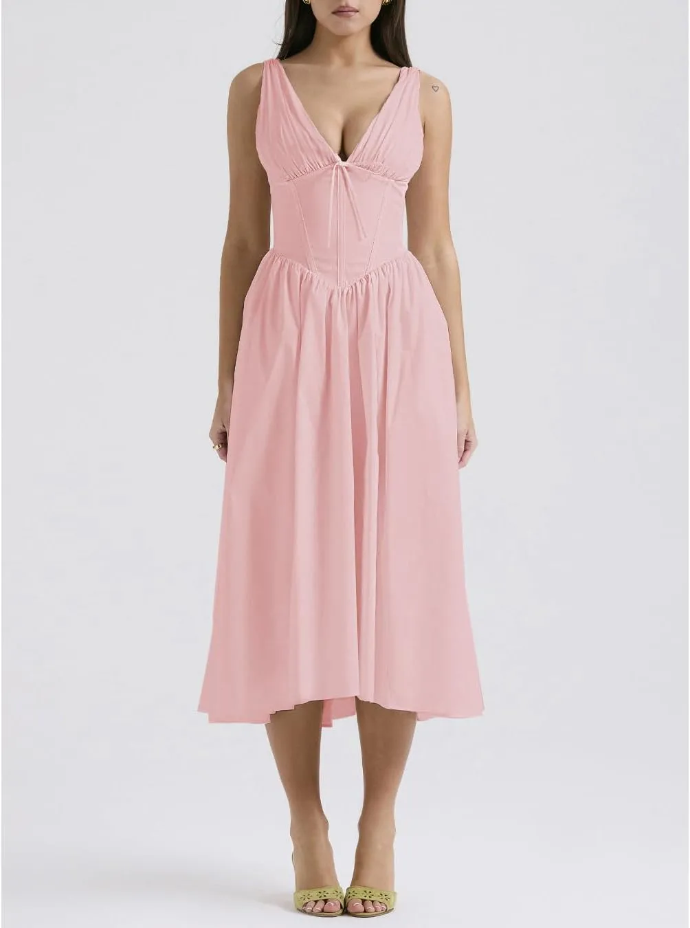 Party Dresses for Women Elegant Classy,Summer Slim Suspender Long Skirt V-Neck,Going Out Dress