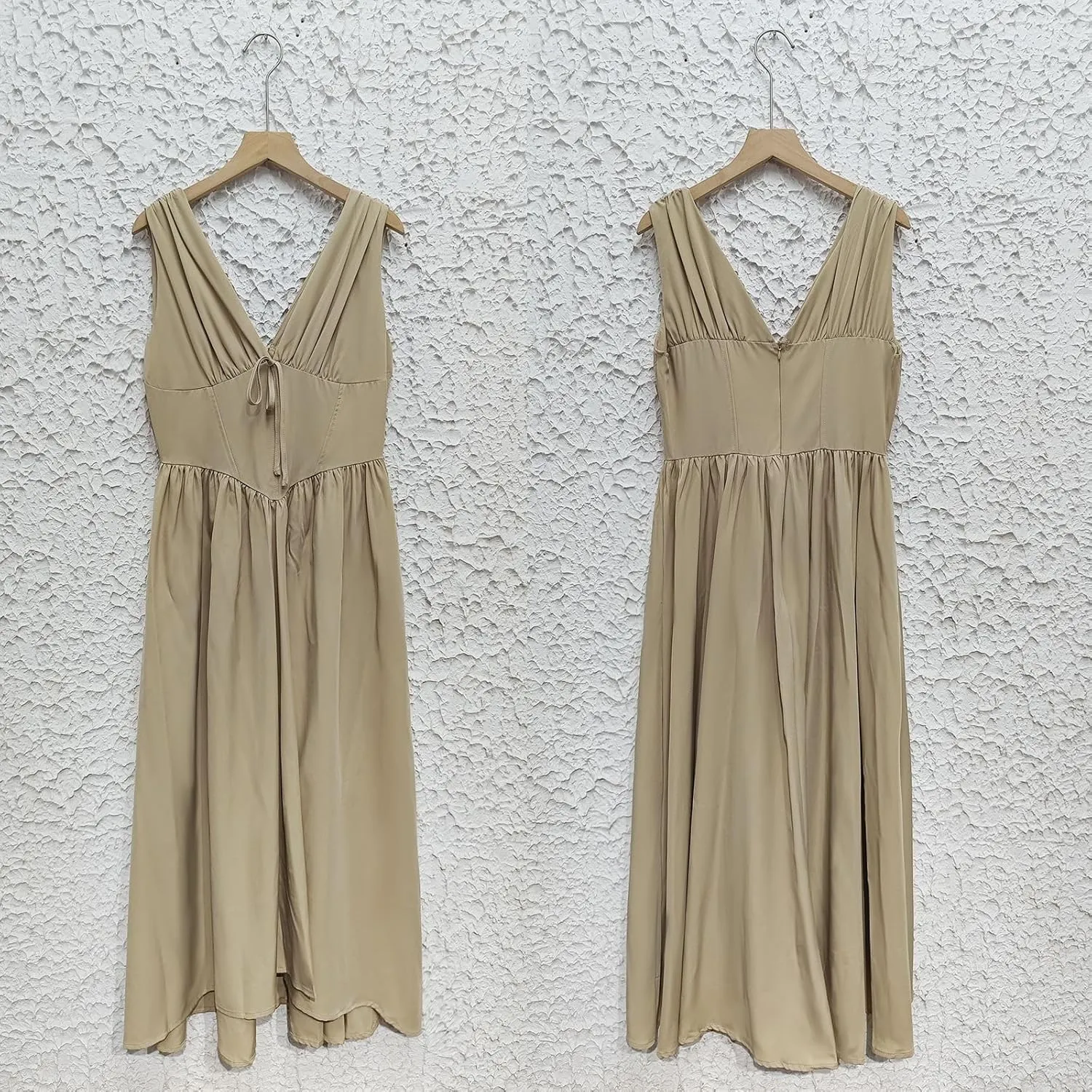 Party Dresses for Women Elegant Classy,Summer Slim Suspender Long Skirt V-Neck,Going Out Dress