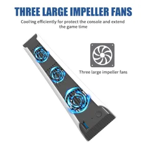 PS5 Fan Game Radiator Artifact Efficient Cooling USB With 3 Cooling Cooler Suitable Console Host Cooling Fan Radiators