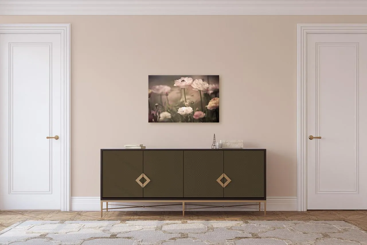 "Darkened Pastel Flowers" | Nature Photography Print