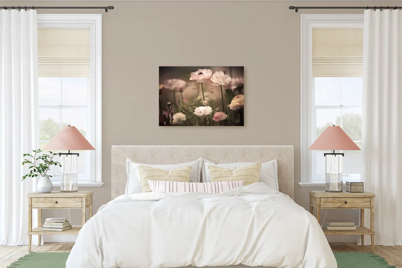 "Darkened Pastel Flowers" | Nature Photography Print