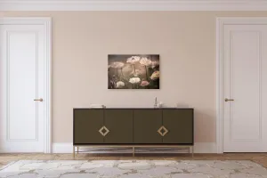"Darkened Pastel Flowers" | Nature Photography Print