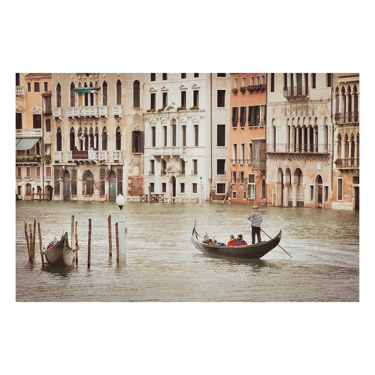 "Gondola Ride in Venice" | Matted Print