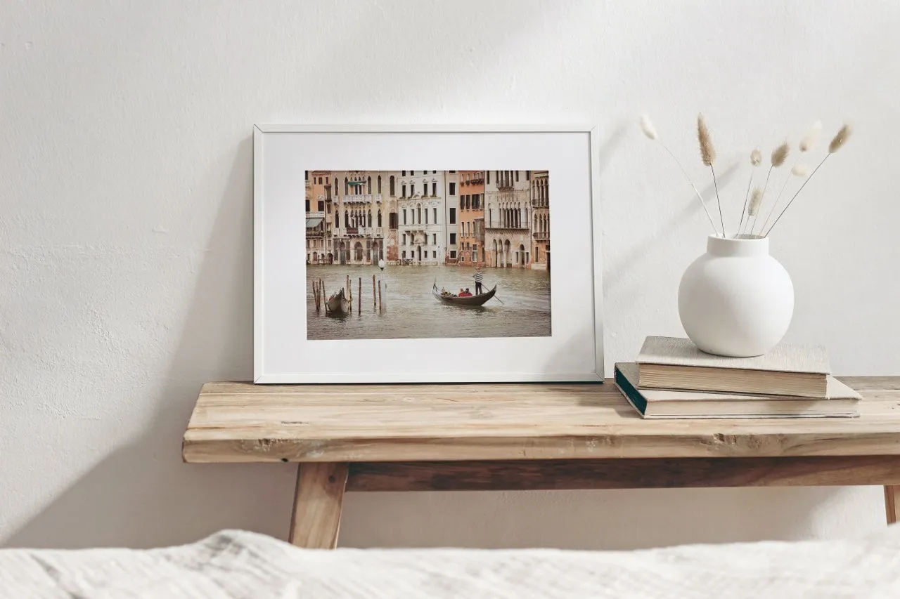 "Gondola Ride in Venice" | Matted Print