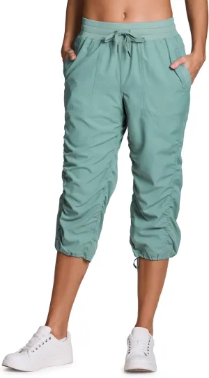 RBX Active Capri Pants for Women Joggers Stretch Lightweight Womens Casual Pant Capri with Drawstring