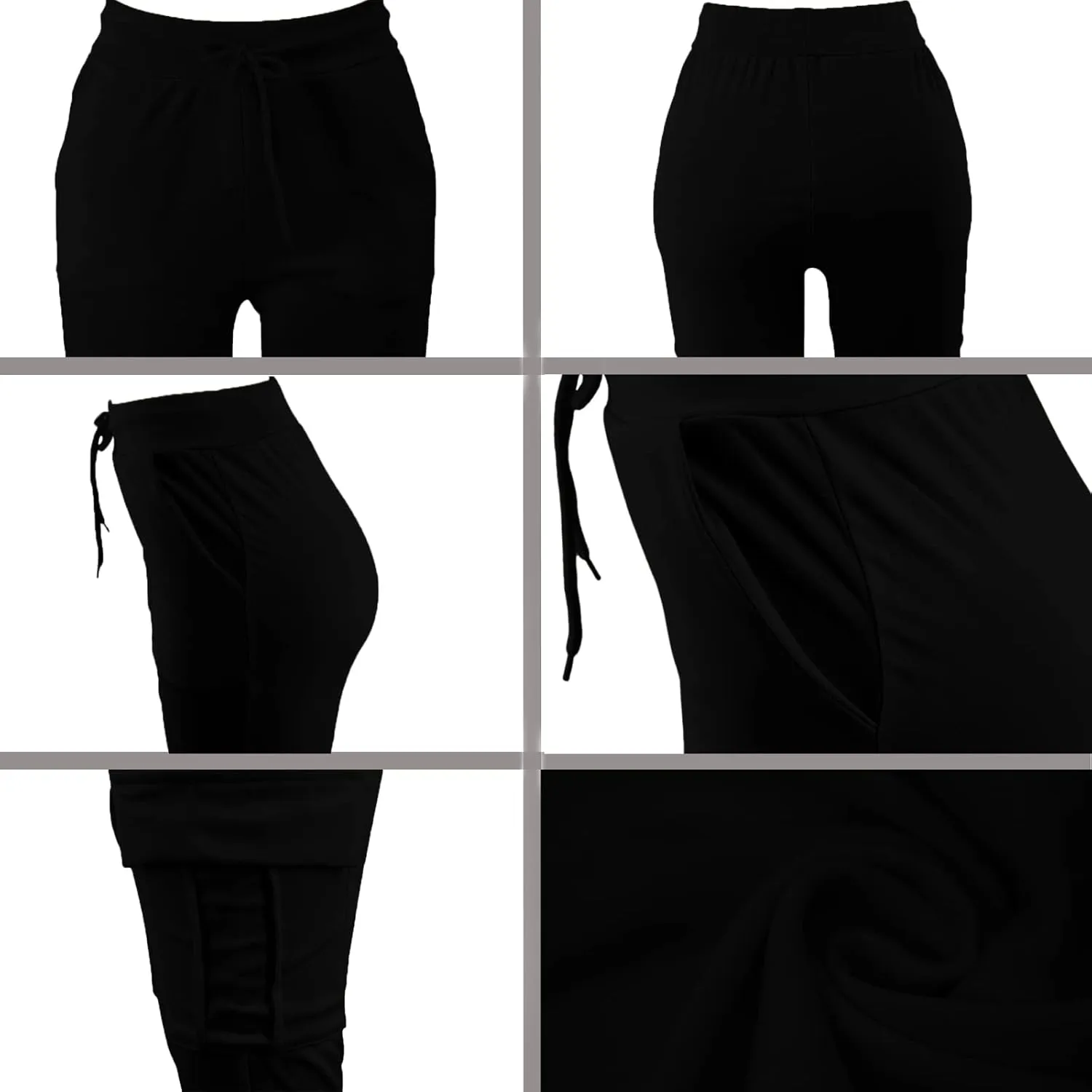SHINFY Women's Stacked Leggings Pants,Casual Bell Bottom Yoga Pants Ruched Jogging Sweatpants