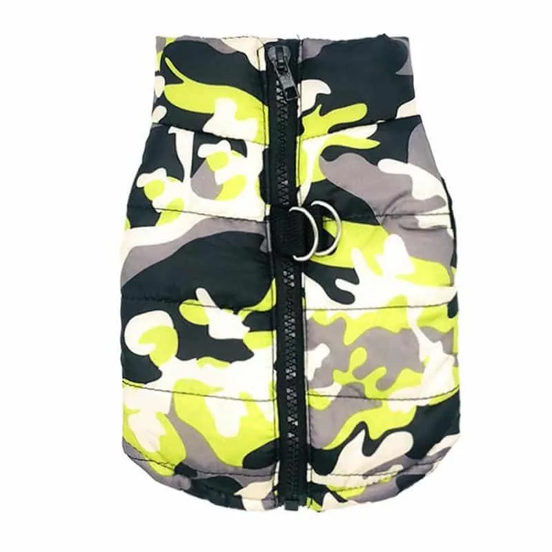 Stylish Warm Waterproof Camouflage Dog's Coat