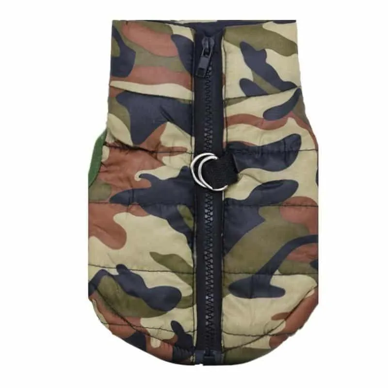 Stylish Warm Waterproof Camouflage Dog's Coat