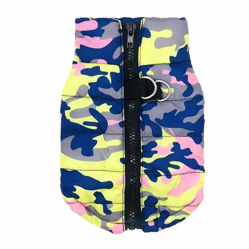 Stylish Warm Waterproof Camouflage Dog's Coat