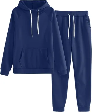 Sweatsuit for Women 2 Piece Long Sleeve Crewneck Oversized Loungewear Jogger Sweatsuit Sets Sets